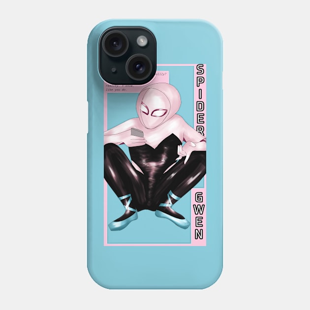 Spider-Gwen quote Phone Case by ShibShop