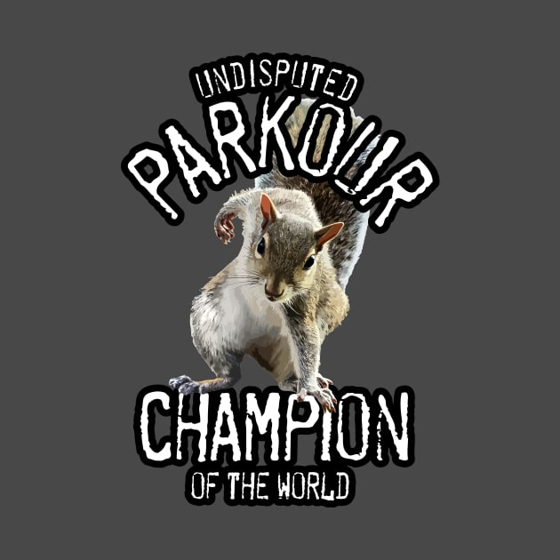 Parkour Squirrel - funny freerunning by eBrushDesign