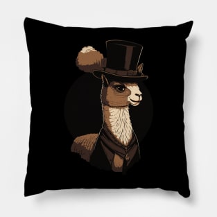 Alpaca Top Hat Pillow