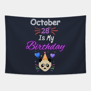 October 28 st is my birthday Tapestry