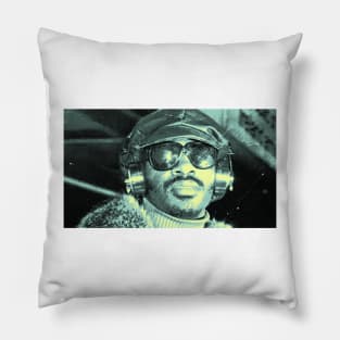 Younger Stevie Wonder Mint Pillow