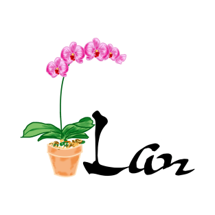 Lan/Orchid/Chinese Vietnamese Calligraphy Name Personalized T-Shirt