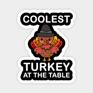 Thanksgiving cousin crew with cool turkey for family holiday Magnet