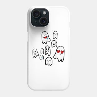 Spooky Ghost Emoji Phone Case