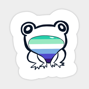 Gay (MLM) Pride Frog Magnet