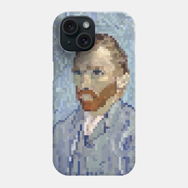 Pixely Van Gogh Phone Case by Caloy