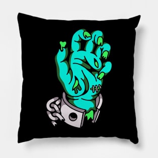 Zombie hand chains Pillow