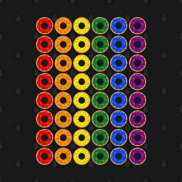 Rainbow Donuts (Vertical) by ShawnIZJack13