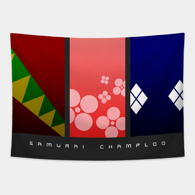 minimalist champloo Tapestry by artsy_alice