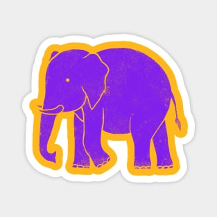 Purple Elephant Magnet