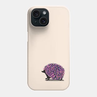 Colourful hedgehog on a walk Phone Case