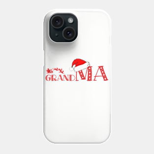 Christmas Family Name "Grand Ma" Photo Design Shirt Phone Case