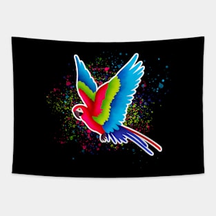 Colorful Parrot Tapestry