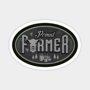 Proud Farmer Vintage Magnet