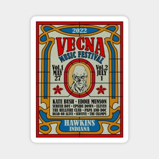 Vecna Music Festival - Stranger Things Magnet