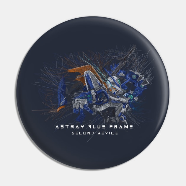 Astray Blue on Scribble Pin by CoretanVector