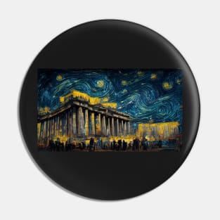 Parthenon like starry night Pin