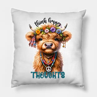 Cute Highland Cow Pillow