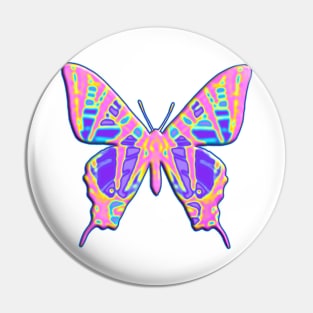 Pink and Purple Tiger Swallowtail Butterfly Pin