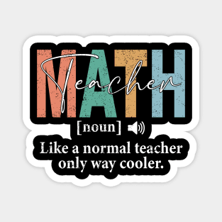 Funny Math Teacher Definition Magnet