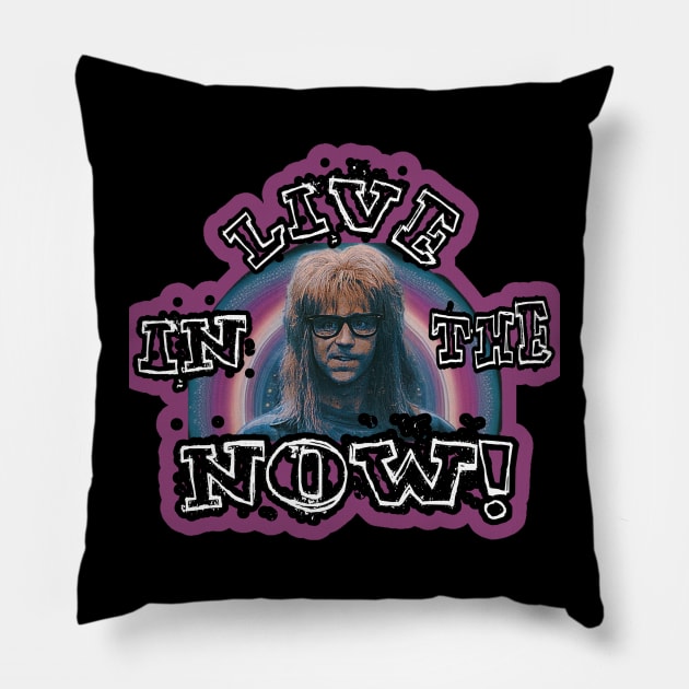 Live In The Now Pillow by Cyde Track