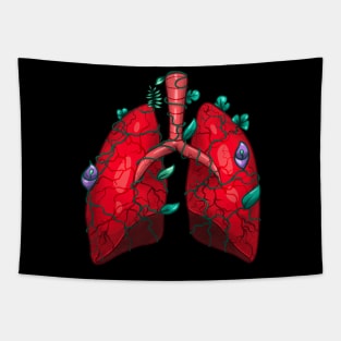 Human’s lungs in plants Tapestry