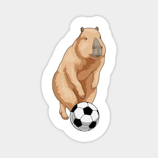 Capybara Soccer player Soccer Magnet