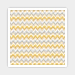 Gold and blue waves Magnet