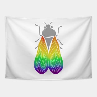 Rainbow-Winged Cicada Tapestry