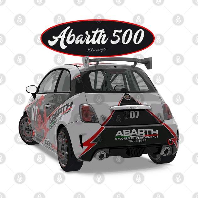 ABARTH 500 507 Back by PjesusArt