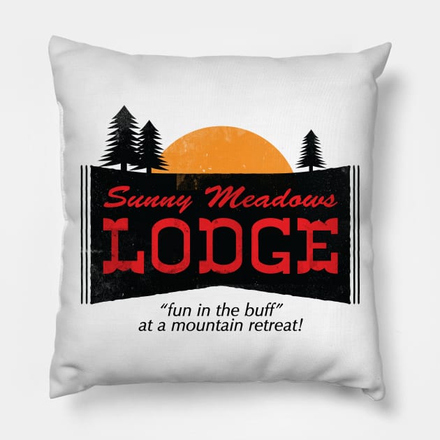 Sunny Meadows Lodge Pillow by kevko76