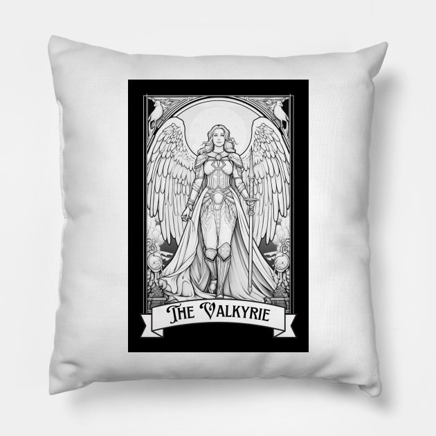 Valkyrie Tarot Card Pillow by Prism Chalk House