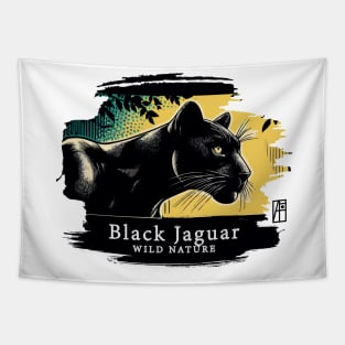 Black Jaguar - WILD NATURE - JAGUAR -12 Tapestry