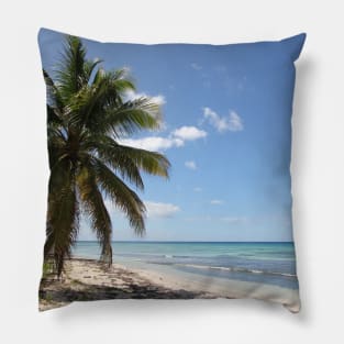 Isla Saona Caribbean Paradise Beach Pillow