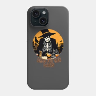 Here for the boos Halloween party pun Phone Case