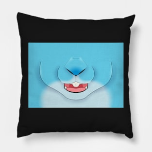 Sugar Blue Bunny Face Pillow