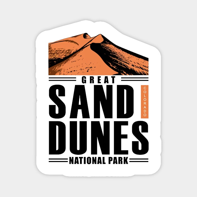 Great Sand Dunes National Park Magnet by Perspektiva