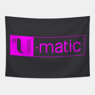 3/4" U-matic Purple logo Umatic Tapestry