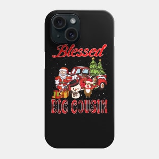 Blessed Big Cousin Red Plaid Christmas Phone Case