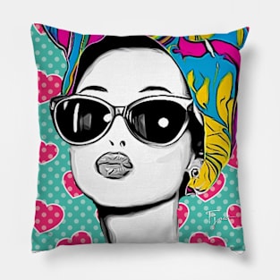 pop art kiss Pillow