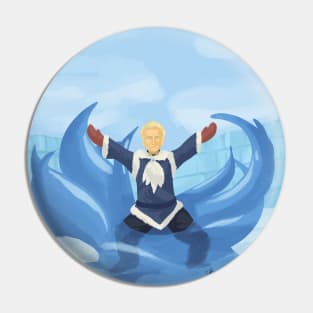 Waterbender Aziraphale Pin