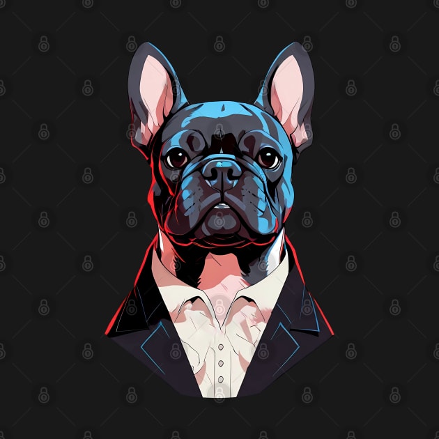 Dapper Blue French Bulldog by CandyApparel