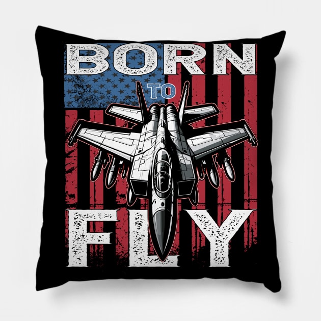 Born To Fly Pillow by maknatess