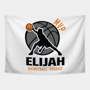 Elijah MVP Custom Player Basketball Prodigy Your Name Tapestry