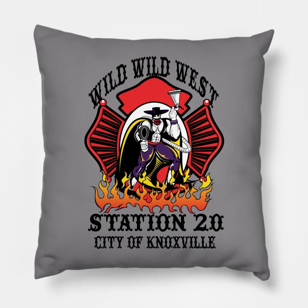 Knoxville Fire Station 20 Pillow by LostHose