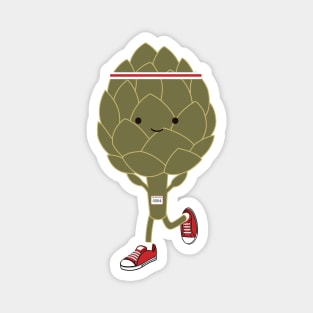 Retro Artichoke Runner Magnet