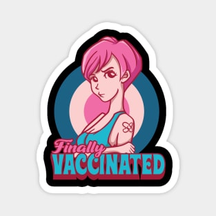 Finally I am Vaccinated Girl Magnet