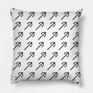 Diagonal pattern with scandinavian arrows Pillow