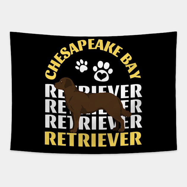 Chesapeake Bay retriever Life is better with my dogs I love all the dogs Tapestry by BoogieCreates