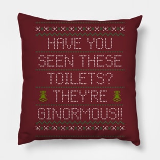 Ginormous Toilets Sweater Pillow